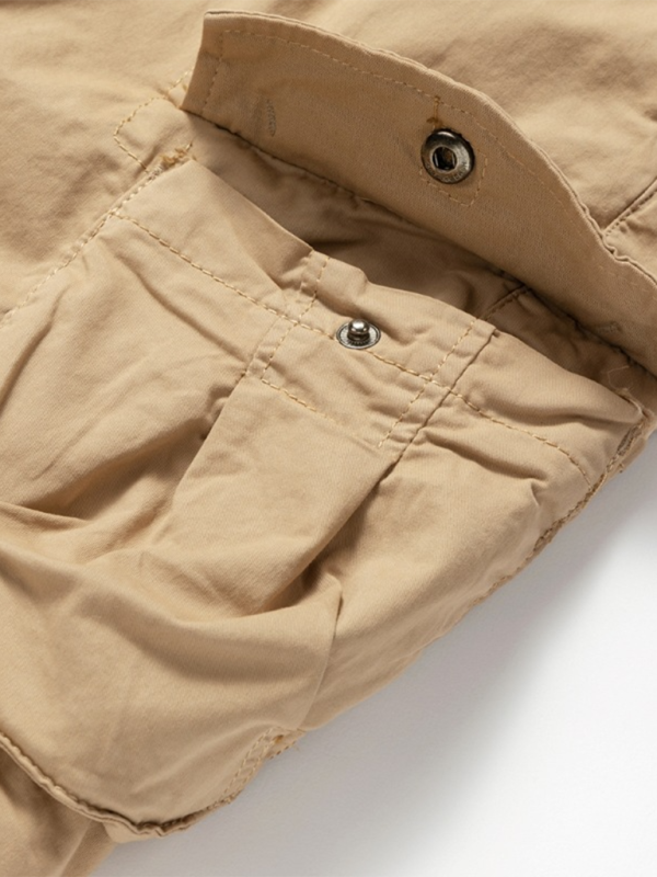 Men's Retro Drawstring Cargo Shorts