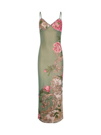 Thumbnail for Women's Floral Print Cami Dress