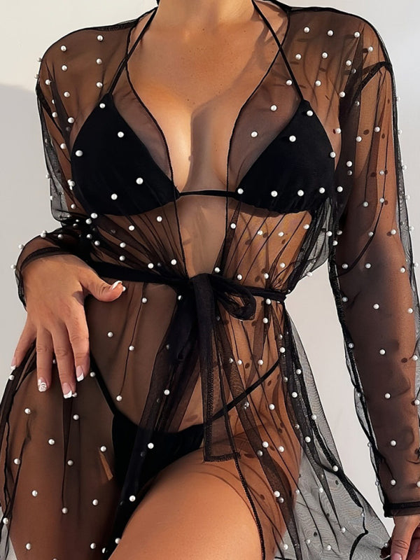 Women's Pearl Mesh Cover-Up