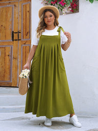 Thumbnail for Women's Plus Size Solid Color Dress