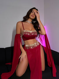 Thumbnail for Mesh Tassel Lingerie Set