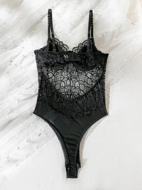 Thumbnail for Sexy Lace Hollow Body Shaping Bodysuit