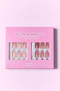 Thumbnail for SO PINK BEAUTY Press On Nails 2 Packs