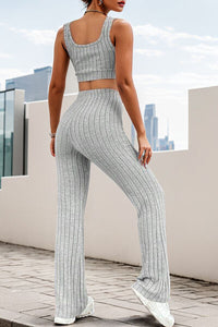 Thumbnail for Wide Strap Tank and High Waist Pants Set