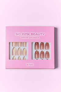 Thumbnail for SO PINK BEAUTY Press On Nails 2 Packs