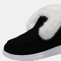 Thumbnail for Furry Suede Snow Boots