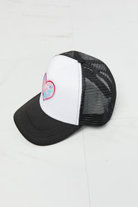 Thumbnail for Fame Falling For You Trucker Hat in Black
