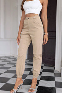 Thumbnail for High Waist Pants with Pockets