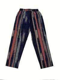 Thumbnail for Striped Pocketed Elastic Waist Pants