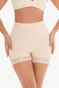 Thumbnail for Full Size Pull-On Lace Trim Shaping Shorts