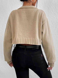 Thumbnail for Plain Sweater Cami and Cardigan Set