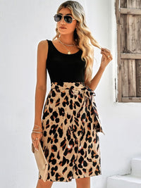 Thumbnail for Printed Scoop Neck Sleeveless Dress