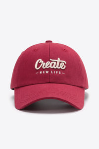 Thumbnail for CREATE NEW LIFE Adjustable Cotton Baseball Cap