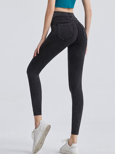 Wide Waistband Sports Leggings