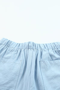 Thumbnail for Drawstring Elastic Waist Pocket Shorts