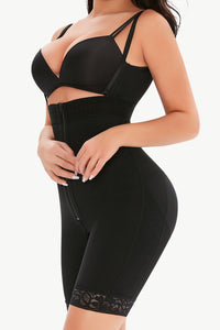 Thumbnail for Full Size Lace Detail Zip-Up Under-Bust Shaping Bodysuit