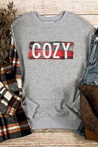 COZY Graphic Drop Shoulder Sweatshirt