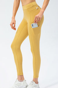 Thumbnail for Full Size Slim Fit High Waist Long Sports Pants with Pockets