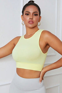 Thumbnail for Round Neck Long Active Bra