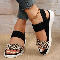 Thumbnail for PU Leather Open Toe Low Heel Sandals