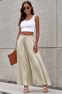 Thumbnail for Drawstring Waist Wide Leg Pants