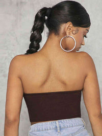 Thumbnail for Lace-Up Strapless Bustier