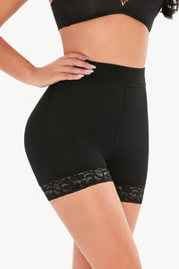 Thumbnail for Full Size Pull-On Lace Trim Shaping Shorts