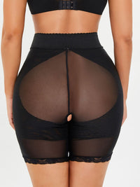 Thumbnail for Full Size High-Waisted Lace Trim Shaping Shorts