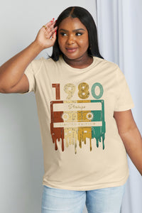 Thumbnail for Simply Love Full Size VINTAGE LIMITED EDITION Graphic Cotton Tee