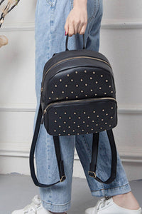 Thumbnail for Studded PU Leather Backpack