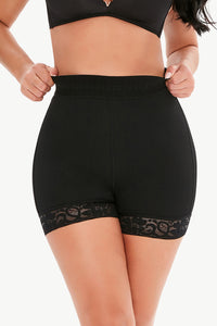 Thumbnail for Full Size Pull-On Lace Trim Shaping Shorts