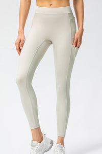 Thumbnail for Full Size Slim Fit High Waist Long Sports Pants with Pockets