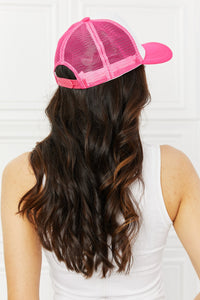 Thumbnail for Fame Falling For You Trucker Hat in Pink