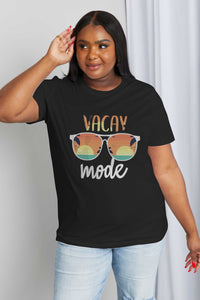 Simply Love Full Size VACAY MODE Graphic Cotton Tee