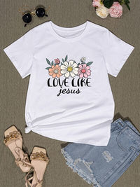 Thumbnail for LOVE LIKE JESUS Round Neck T-Shirt