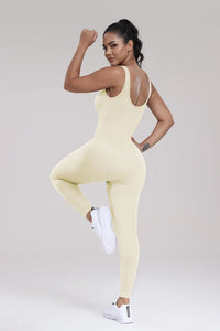 Thumbnail for Wide Strap Sleeveless Active Jumpsuit
