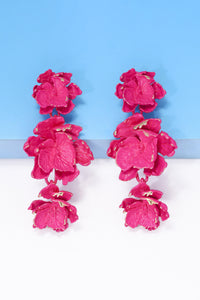 Thumbnail for Flower Shape Zinc Alloy Dangle Earrings