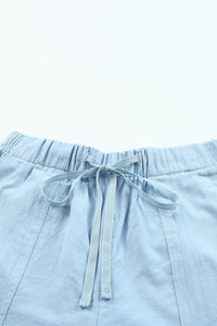 Thumbnail for Drawstring Elastic Waist Pocket Shorts