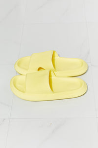 Thumbnail for MMShoes Arms Around Me Open Toe Slide in Yellow