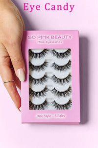 Thumbnail for SO PINK BEAUTY Mink Eyelashes 5 Pairs