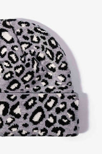 Thumbnail for Leopard Pattern Cuffed Beanie