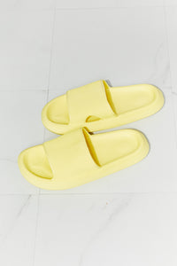 Thumbnail for MMShoes Arms Around Me Open Toe Slide in Yellow