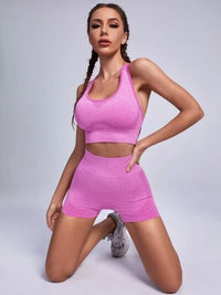 Thumbnail for Scoop Neck Tank and Shorts Active Set