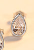 Zircon Teardrop 925 Sterling Silver Stud Earrings