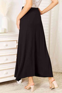 Thumbnail for Double Take Full Size Soft Rayon Drawstring Waist Maxi Skirt Rayon