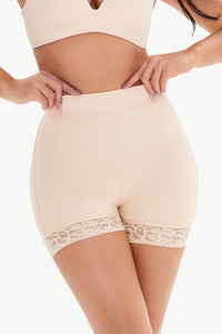 Thumbnail for Full Size Pull-On Lace Trim Shaping Shorts