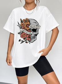 Thumbnail for Round Neck Short Sleeve Graphic T-Shirt