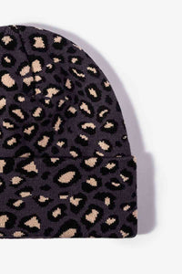 Thumbnail for Leopard Pattern Cuffed Beanie