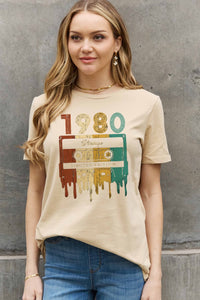 Thumbnail for Simply Love Full Size VINTAGE LIMITED EDITION Graphic Cotton Tee