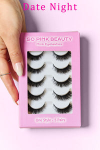 Thumbnail for SO PINK BEAUTY Mink Eyelashes 5 Pairs